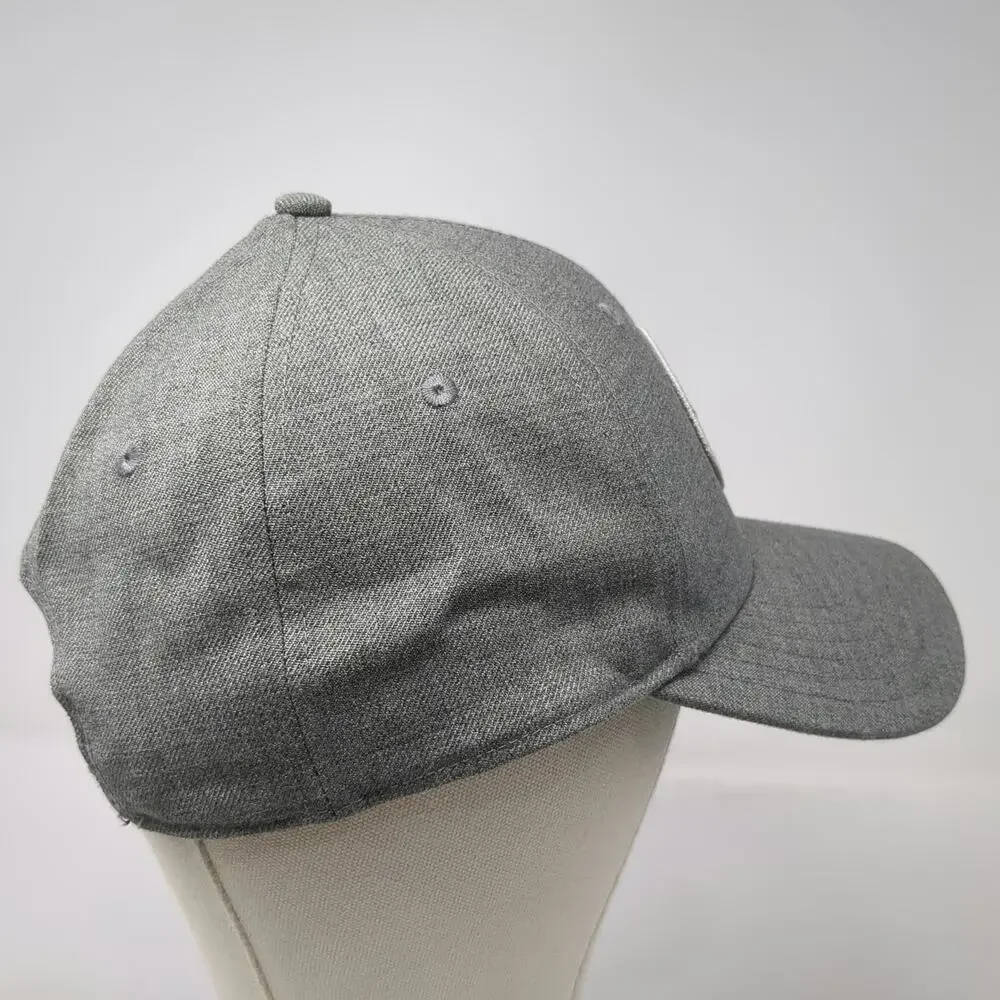 Linksoul Snapback Hat Gray One Size Green Undervisor Wool Blend Golf Patch